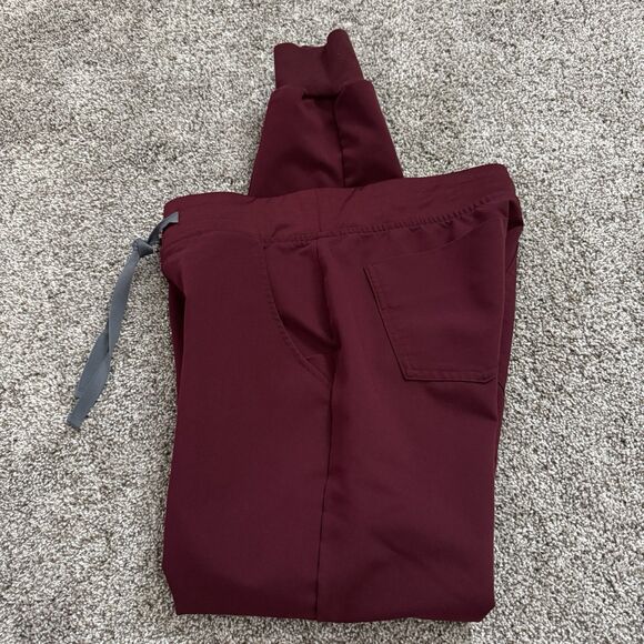 FIGS Zamora 2.0 Jogger Scrub Pants Burgundy W18SW2005 PO 1699 Size XS - Picture 9 of 12